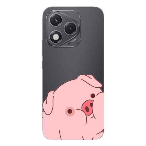Honor 400 Lite Piggy 1 Transparent Silicone TPU Θήκη